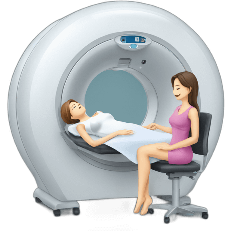 Posh-Radiologist-performing-breast-mri-to-woman emoji