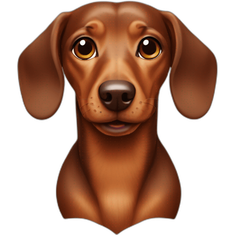 dachshund-dog-brown emoji