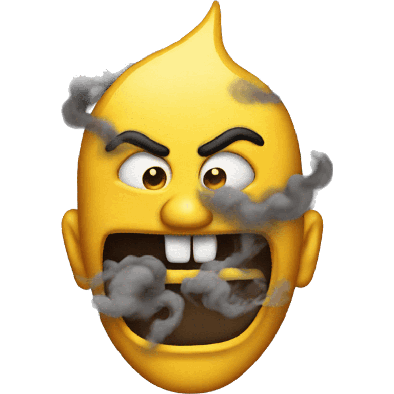 Evil with smoke  emoji