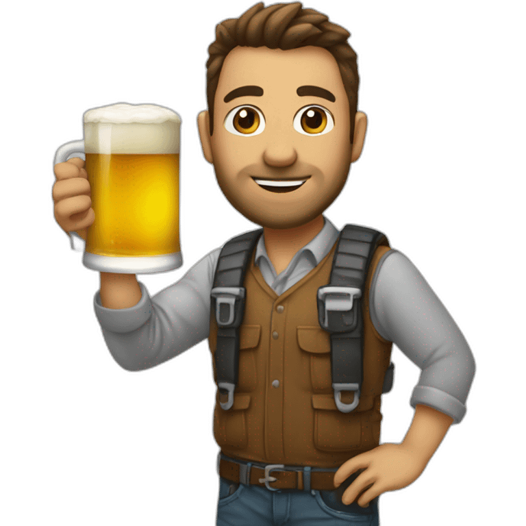 IT developer with beer emoji