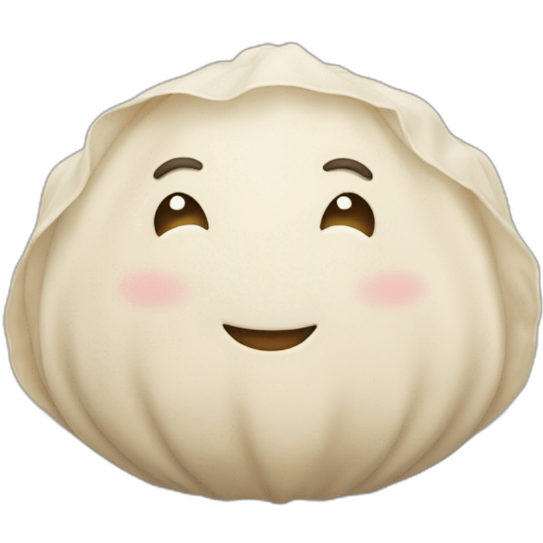 Smiling dumpling emoji