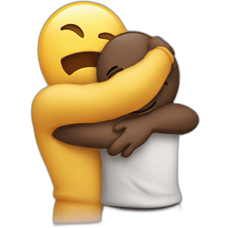 Friendly hug emoji