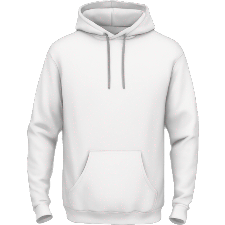 Plain White color pullover hoodie no person emoji