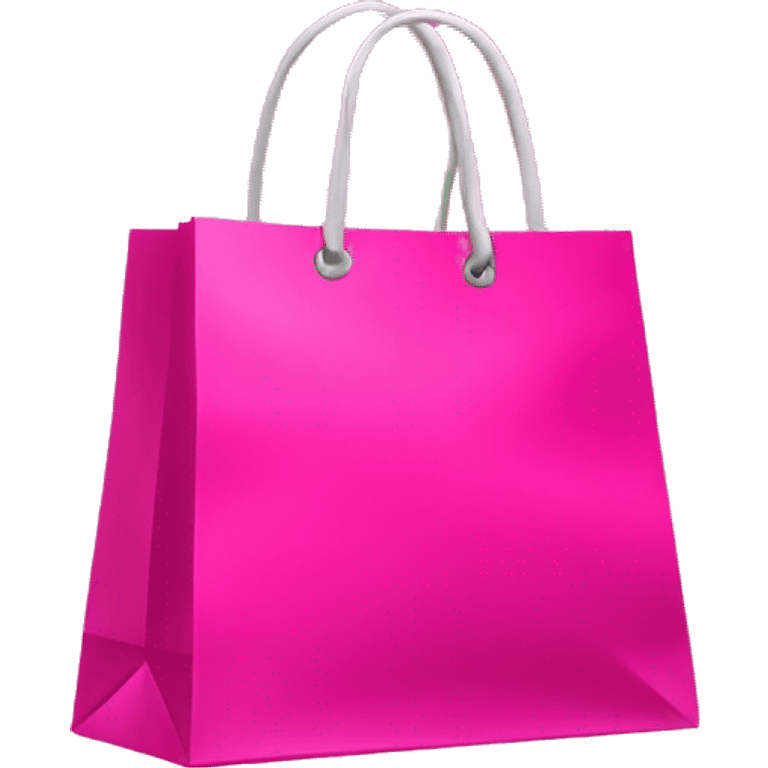 Hot pink shopping bag emoji