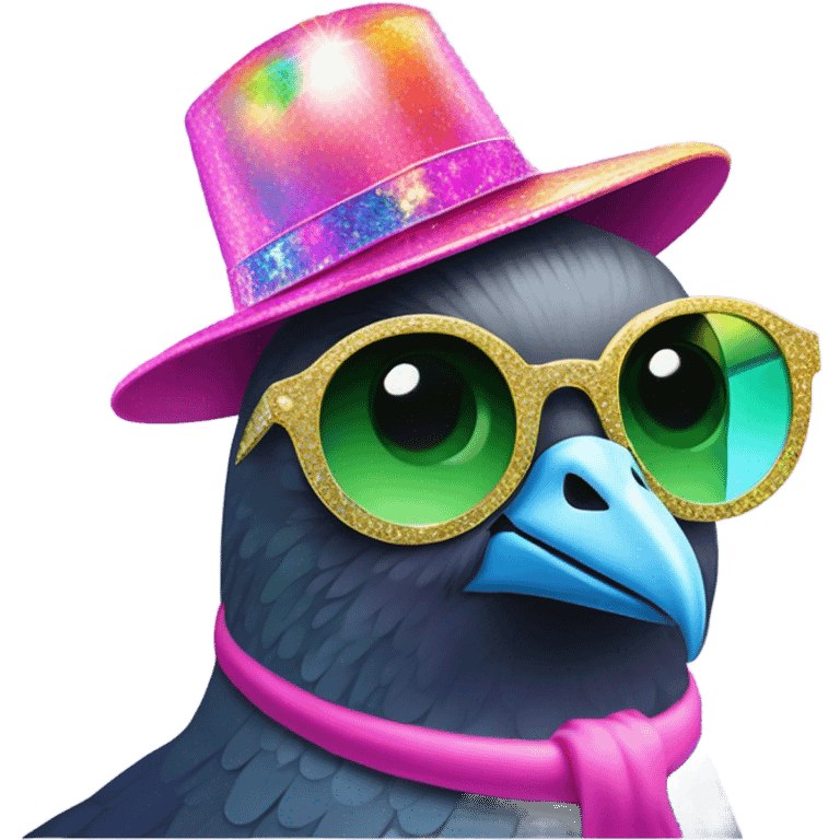 Disco pigeon  emoji