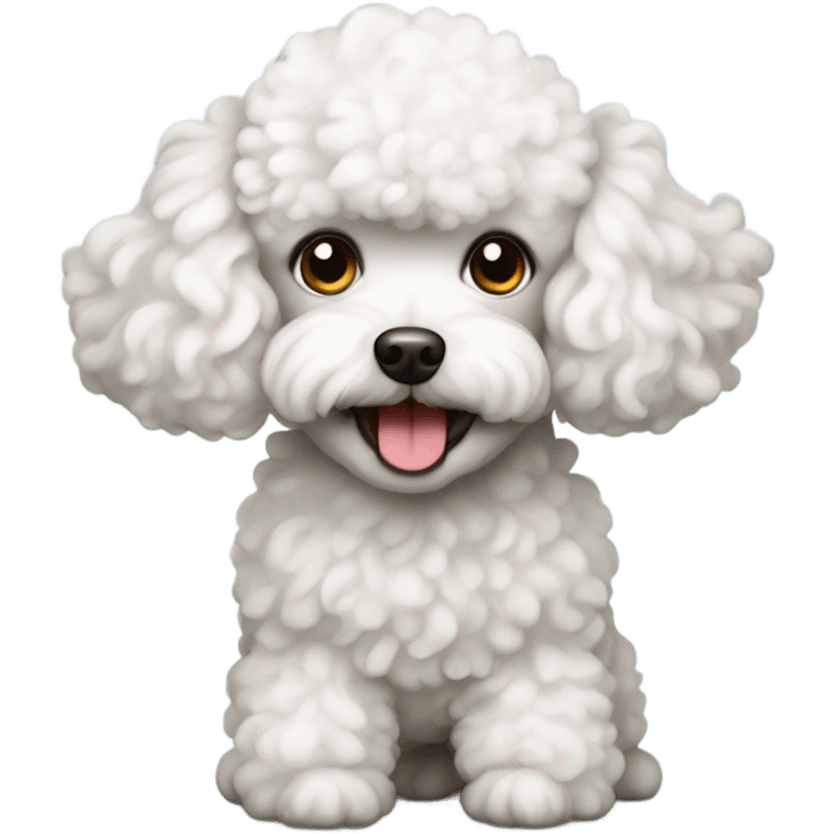 White toy poodle emoji