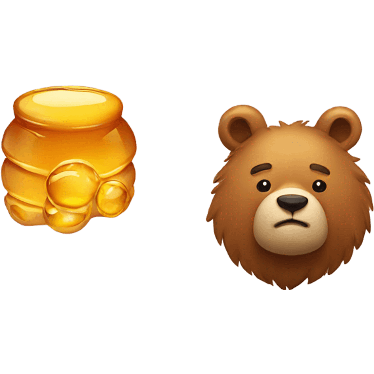 Honey and bear  emoji