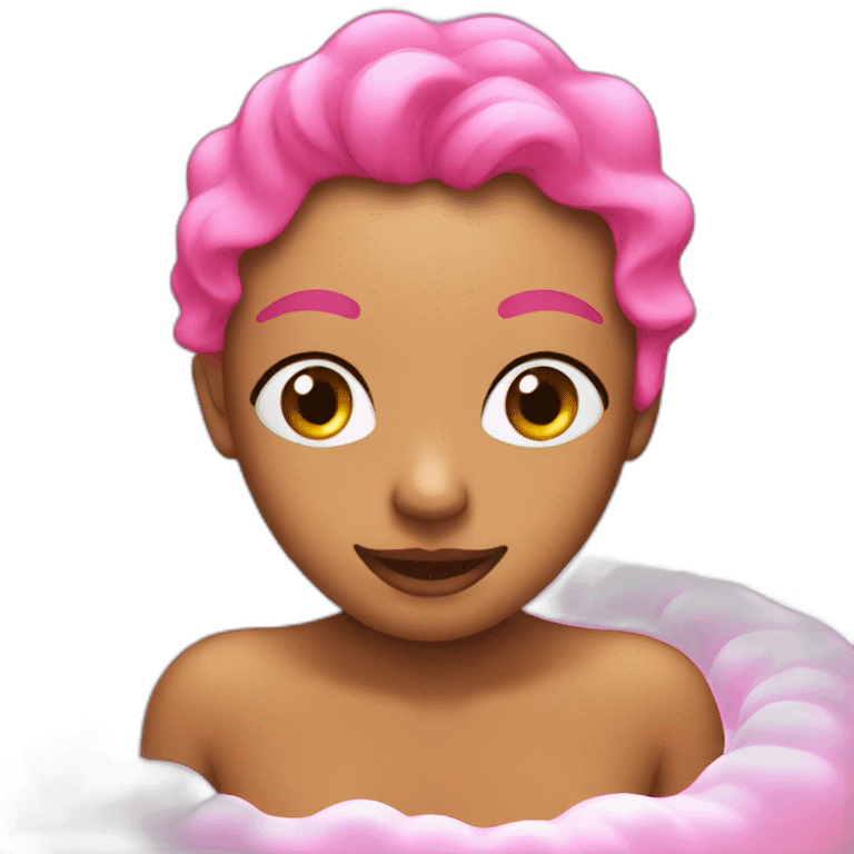 Pink bubble bath  emoji