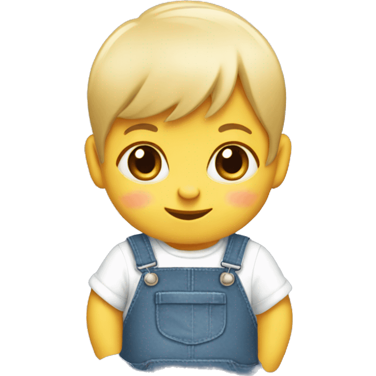 baby rabbit in dungaree emoji