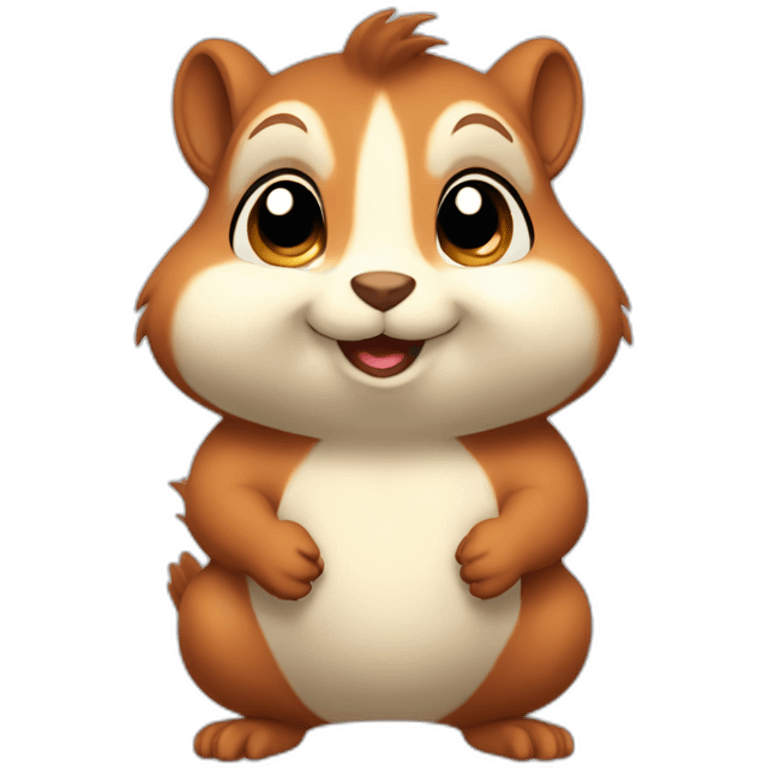 Cute little chubby Squirrel emoji