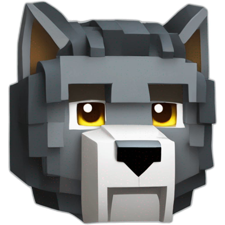 Lobo de minecraft  emoji