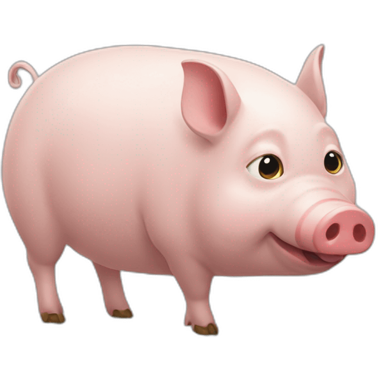 Un-chat-qui-mange-un-cochon emoji