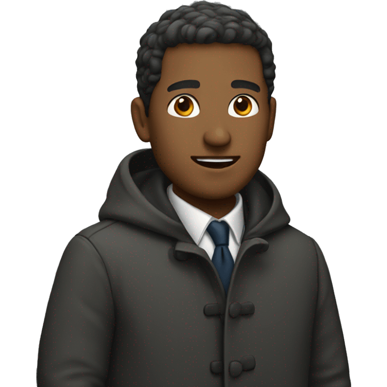 man in a coat emoji