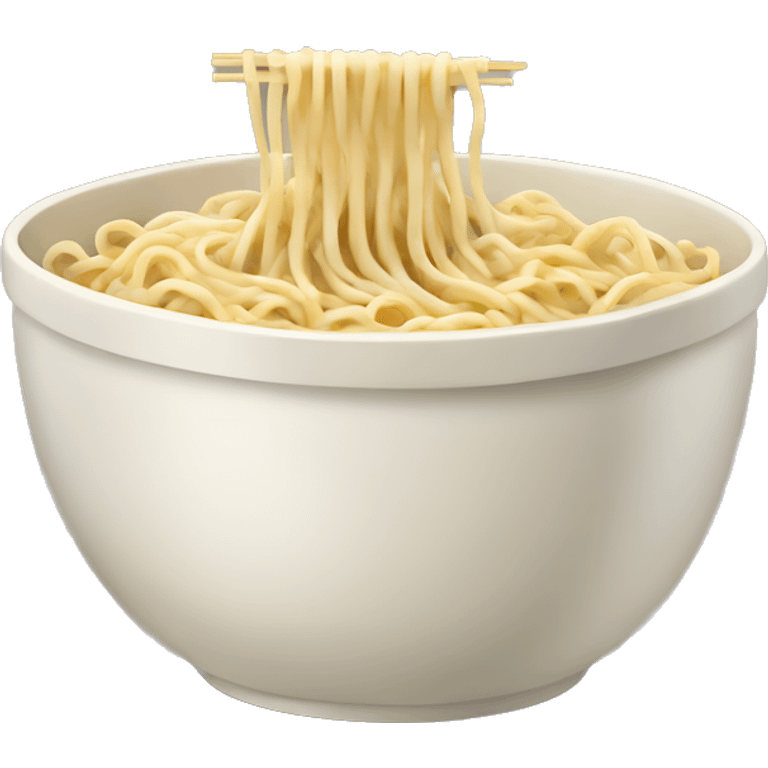 Noodles steaming in a bowl  emoji