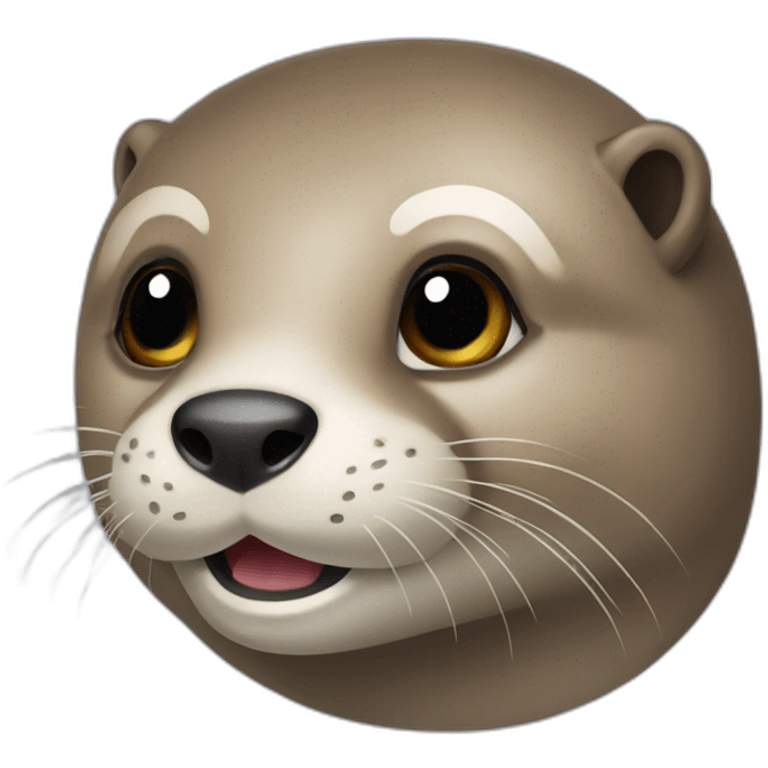 Une loutre énervée  emoji