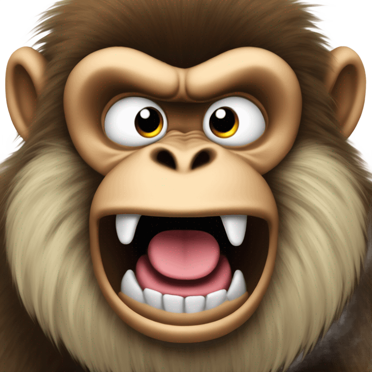 angry monkey emoji