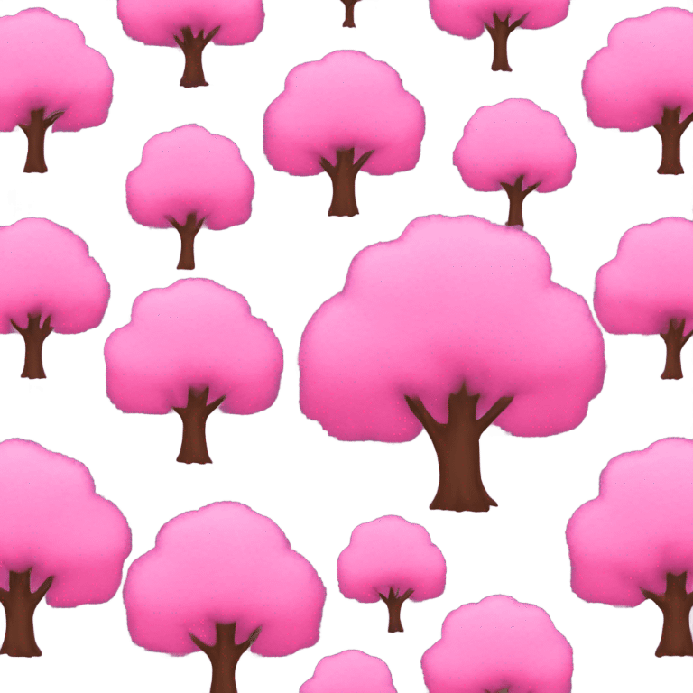 pink tree emoji