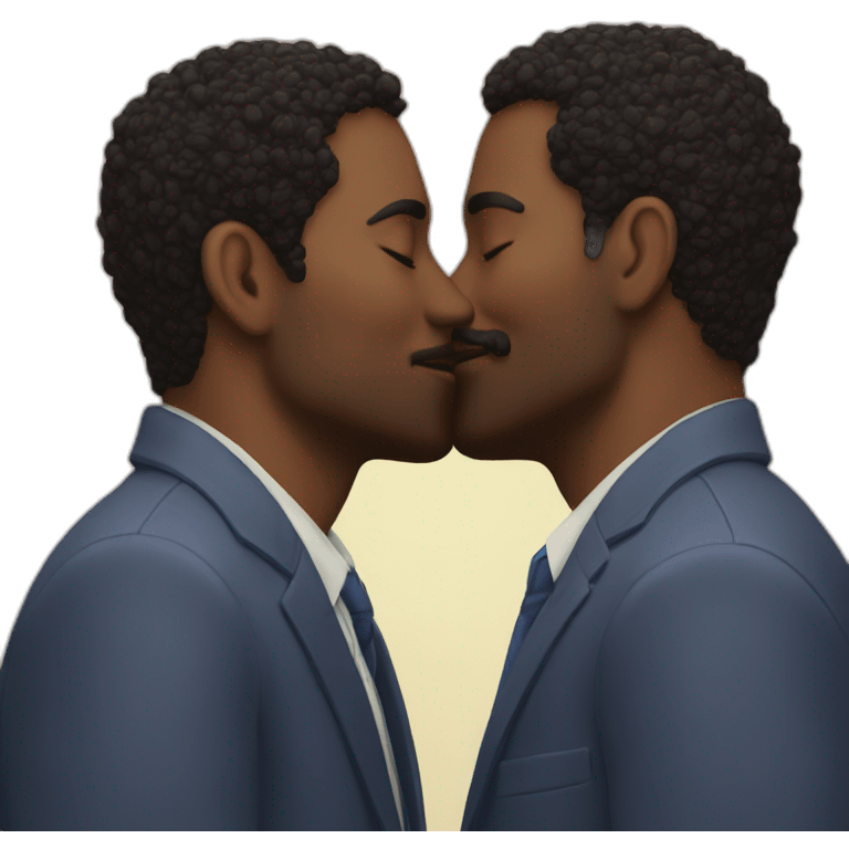 two men kiss emoji