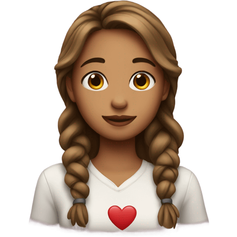 Girl in love emoji