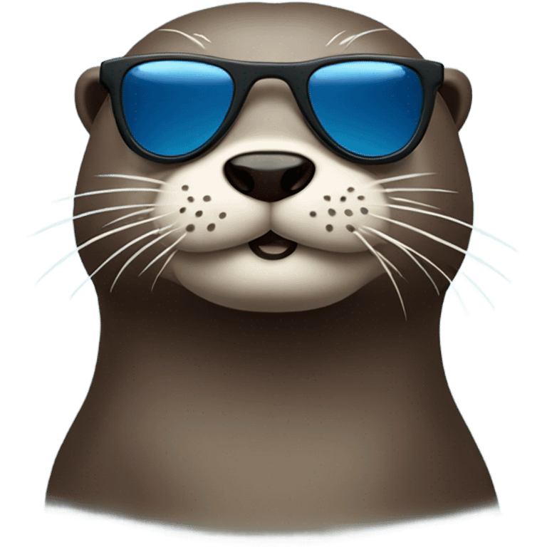 Otter wearing sunglasses emoji