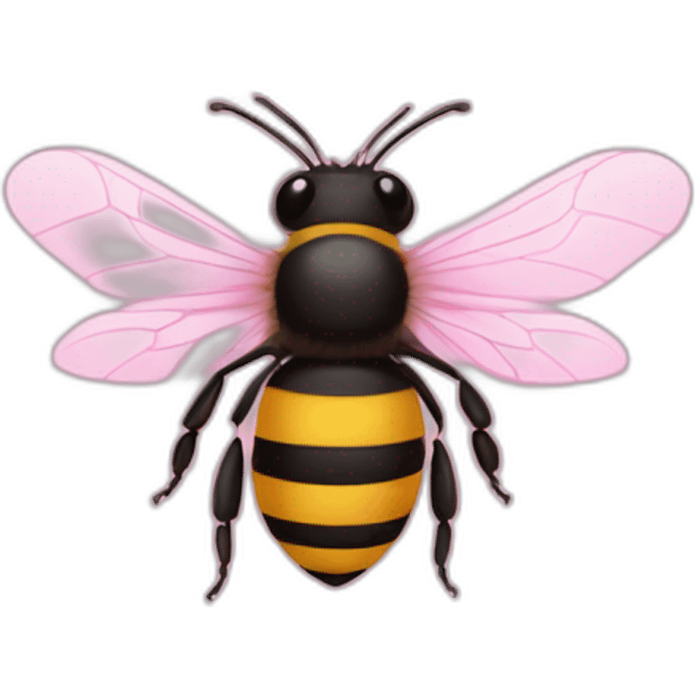 Bee  pink emoji