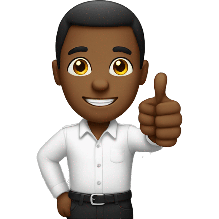 Small black guy thumbs up emoji