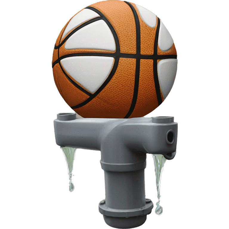 basketball shaped pump emoji