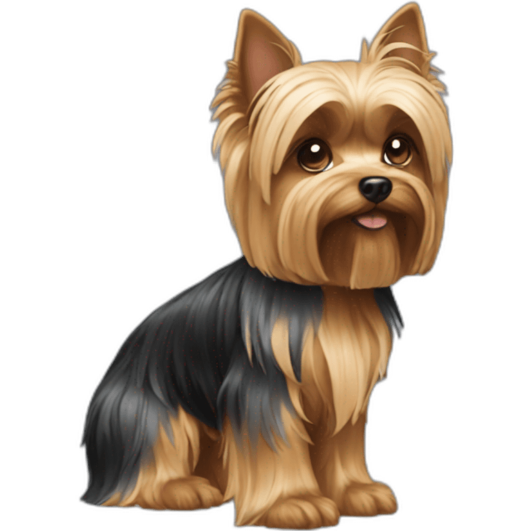 dog yorkshire terrier full body emoji