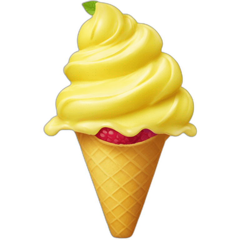 lemon raspberry gelato emoji