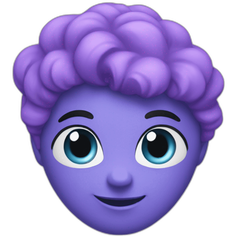 Coeur mauve bleu emoji