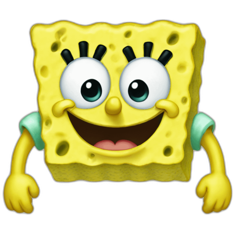 sponge bob wink emoji