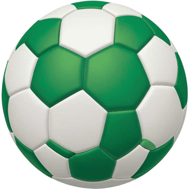 Cinematic Realistic image of a soccer ball with crisply detailed panel textures and precise stitching, set against a vibrant green pitch with dynamic natural lighting that highlights its athletic spirit emoji