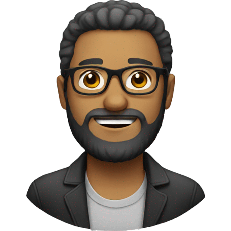 Man with beard and glasses emoji