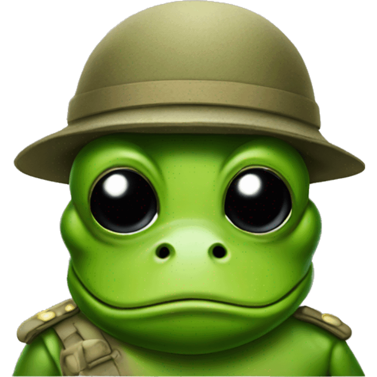 Frog soldier  emoji