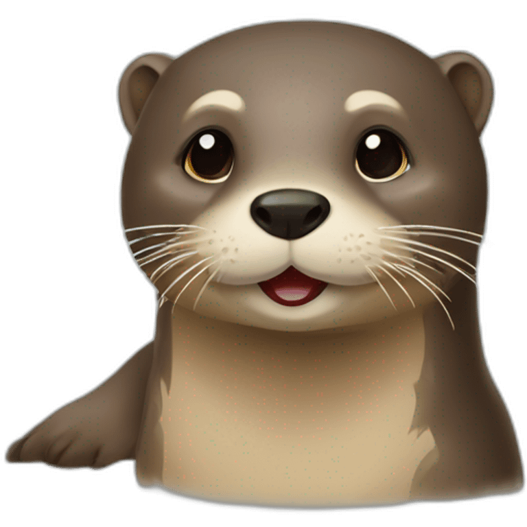 Loutre qui boude emoji