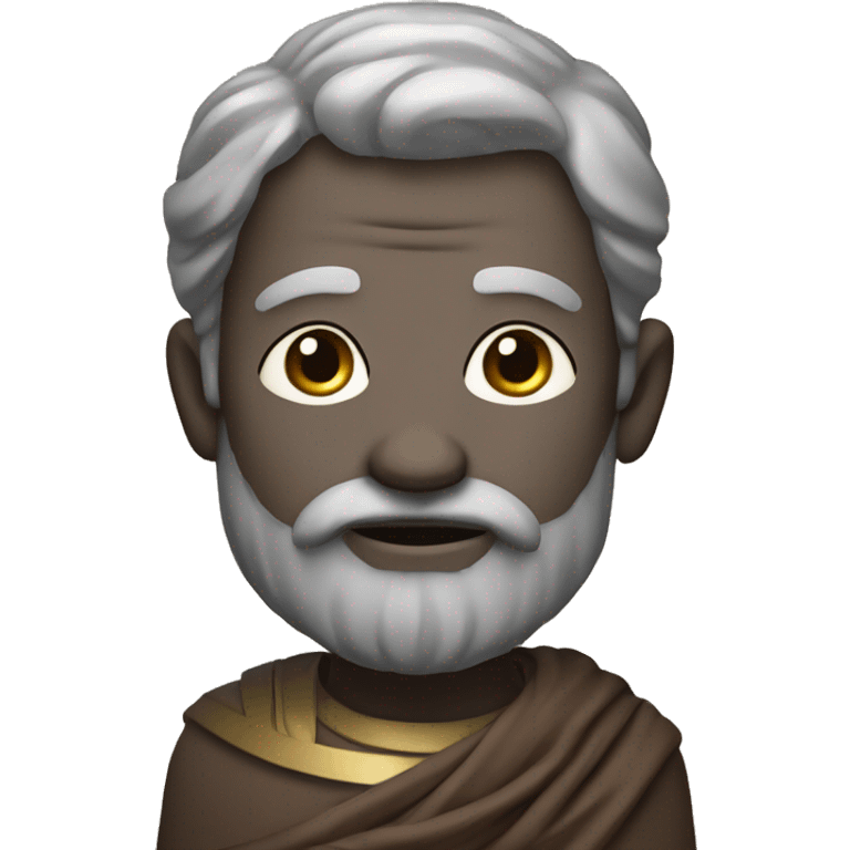 A cute version of Zeno of Citium (the stoic philosopher) on a plain background emoji