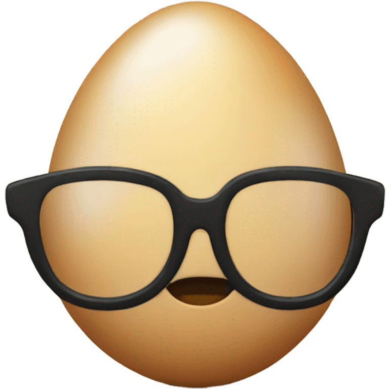 egg wearing glasses emoji