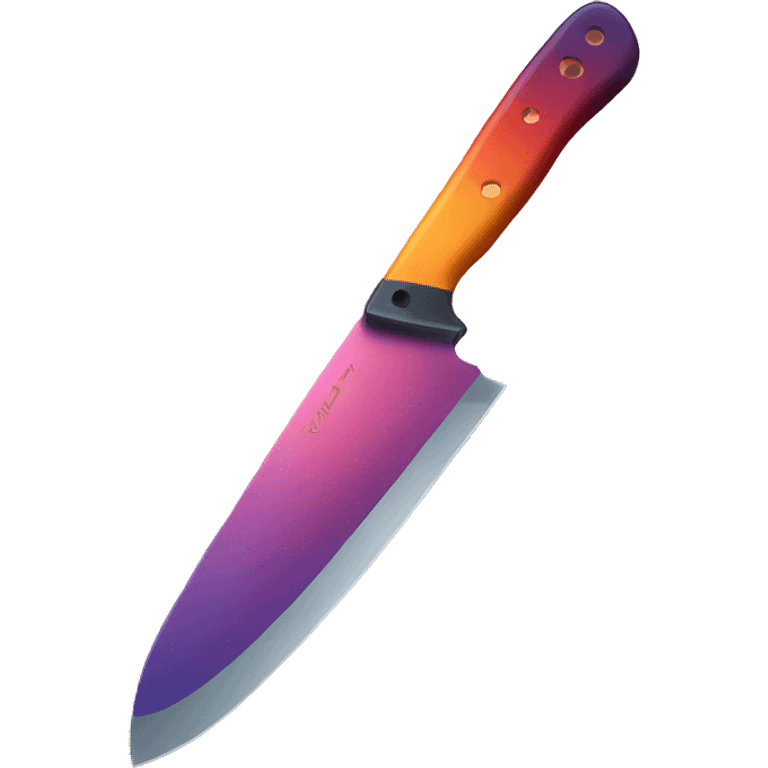 Sunset colored knife emoji