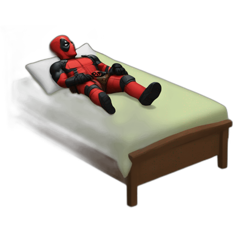 Deadpool sleeping  emoji