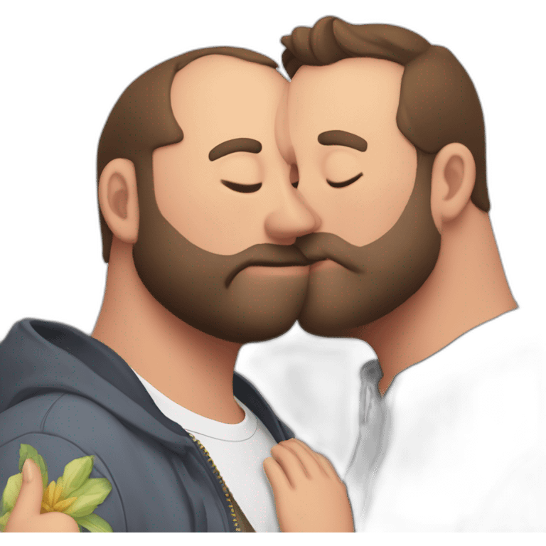 tom segura kissing bert kreischer emoji