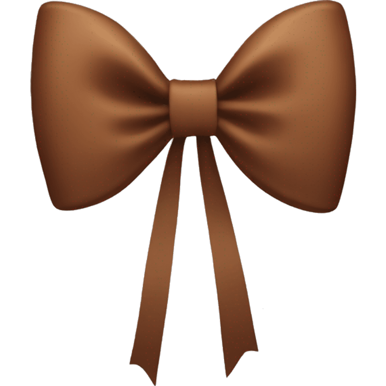 Brown bow emoji