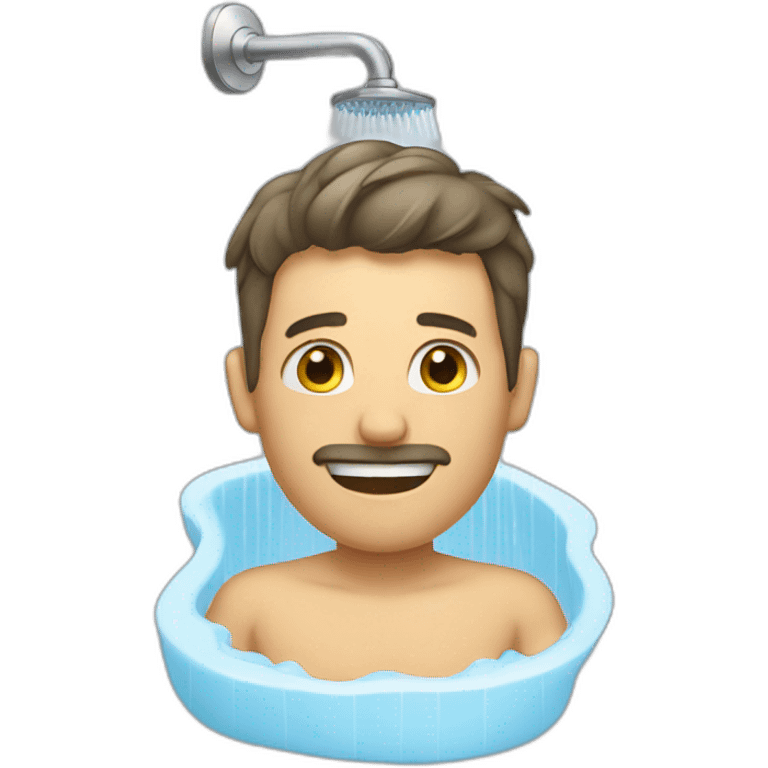 a man in the shower emoji