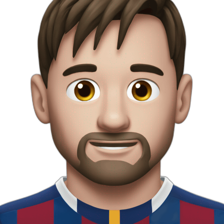 Messi en el Barcelona emoji