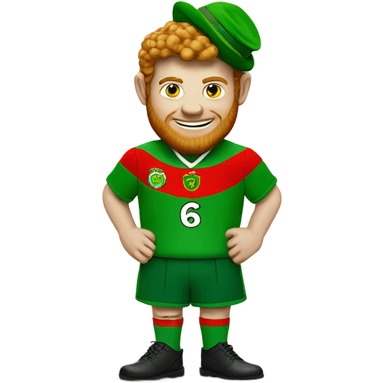 Leprechaun in a man united shirt emoji