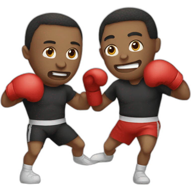 2 white people boxing emoji