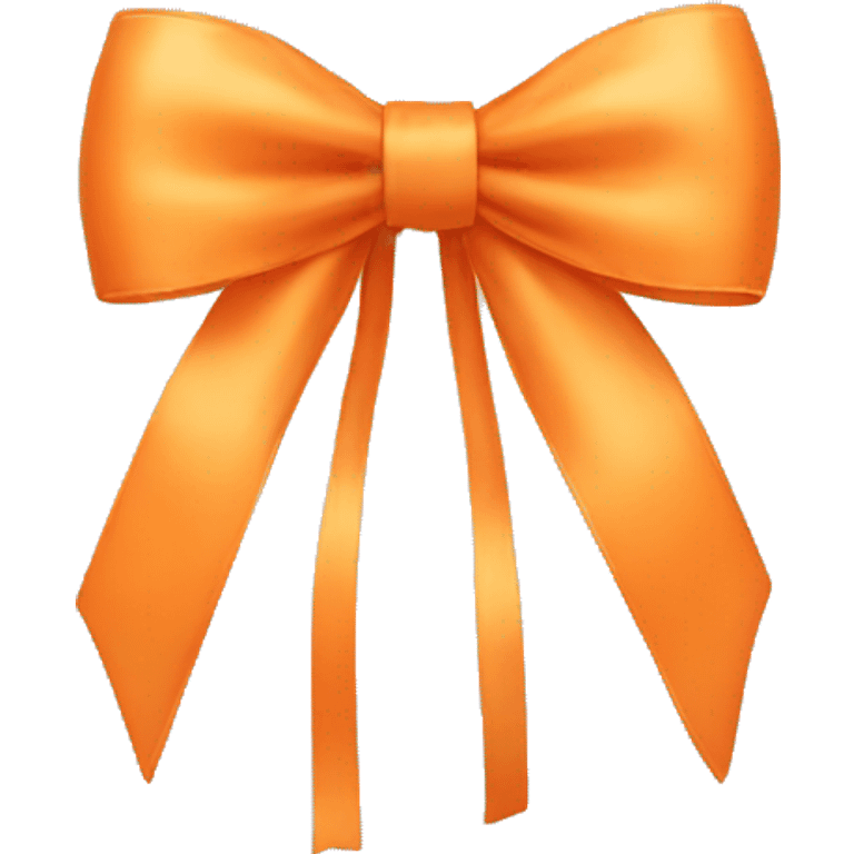 Light orange bow emoji