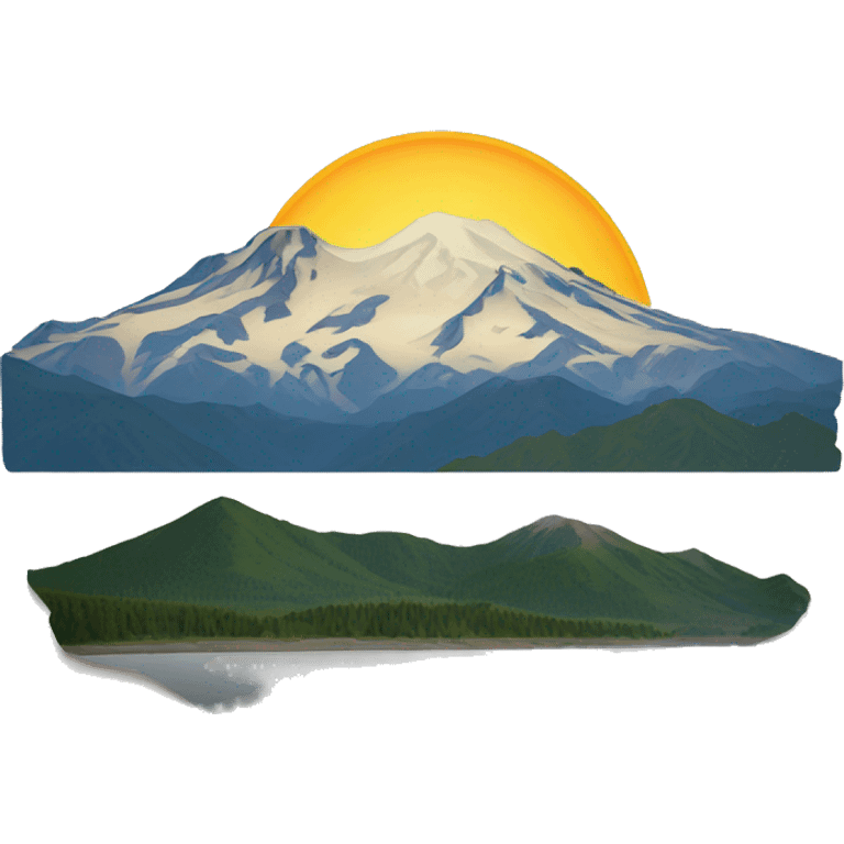 Mount Baker in Washington State emoji