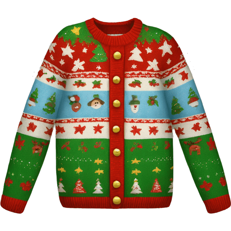 ugly christmas sweater emoji