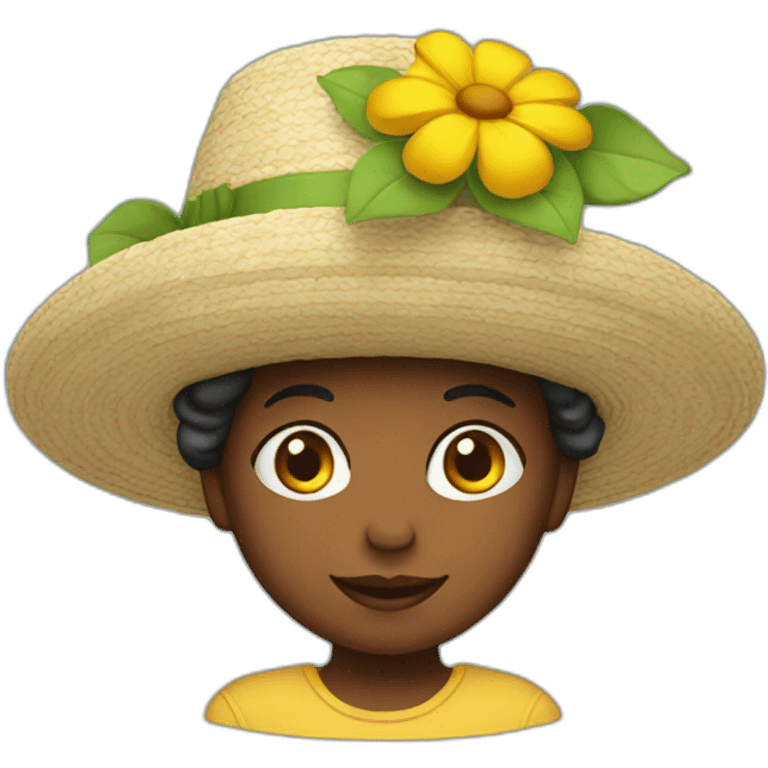 Nijntje with a flower hat emoji