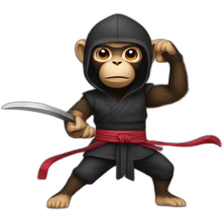 Monkey ninja emoji